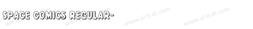 Space Comics Regular字体转换